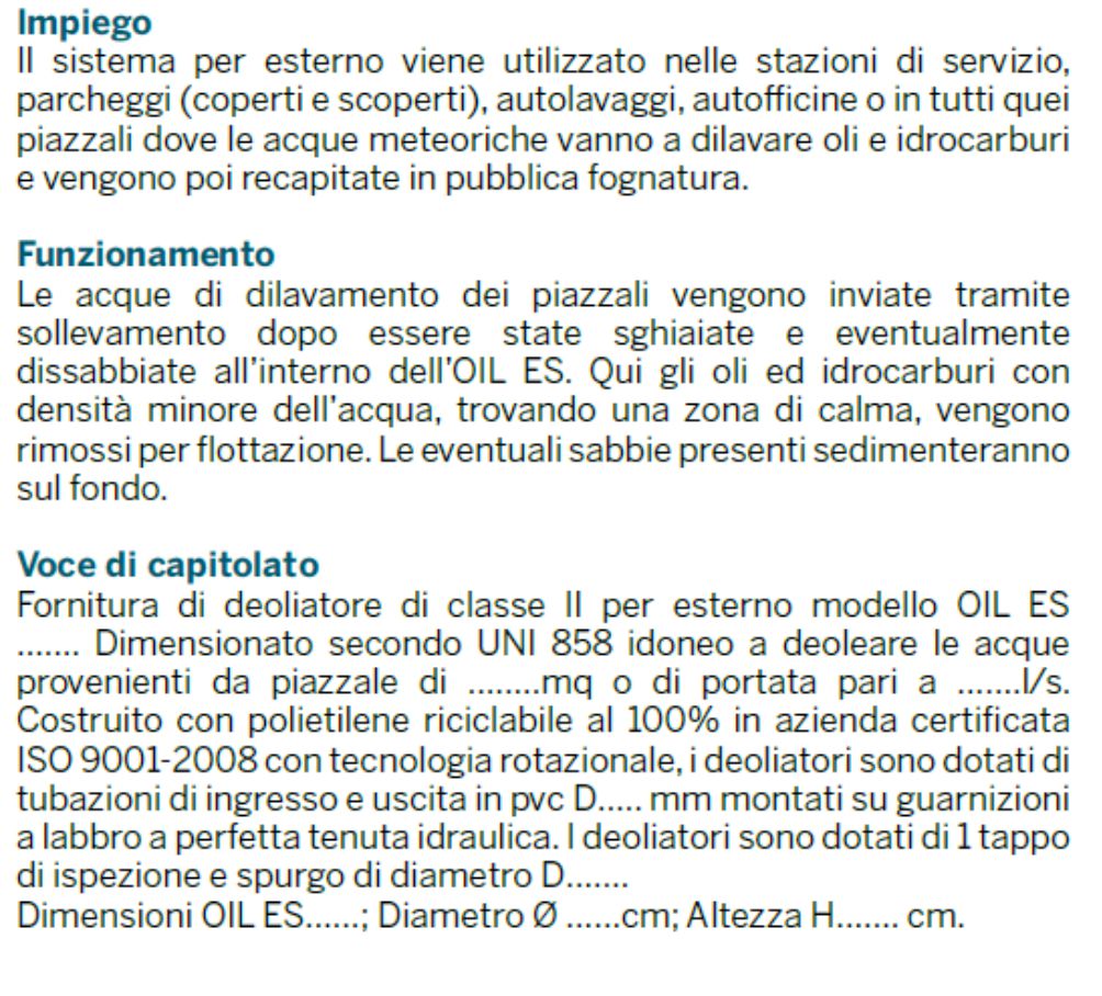 OIL ES - DEOLIATORE - DEPURAZIONE - LAMPLAST - FERMO - MARCHE - NT2104