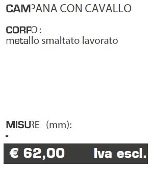 CAMPANA CON CAVALLO - ARREDO URBANO - LAMPLAST - MACERATA - MARCHE - LIST2205